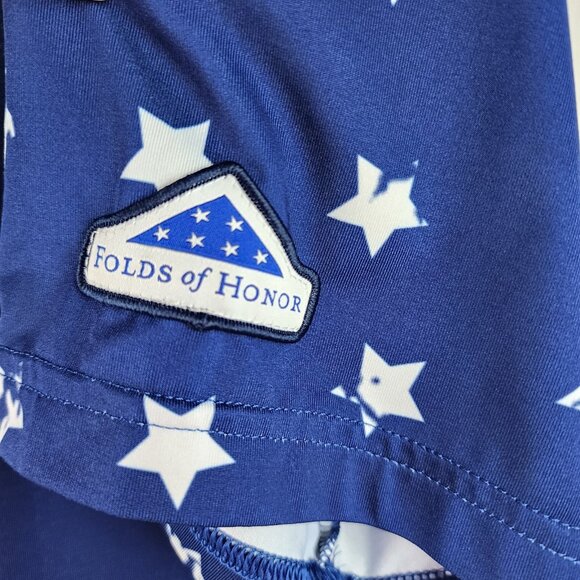 Walter Hagen Shirt Mens Multi Medium Folds of Honor American Flag Golf Polo - Picture 6 of 7
